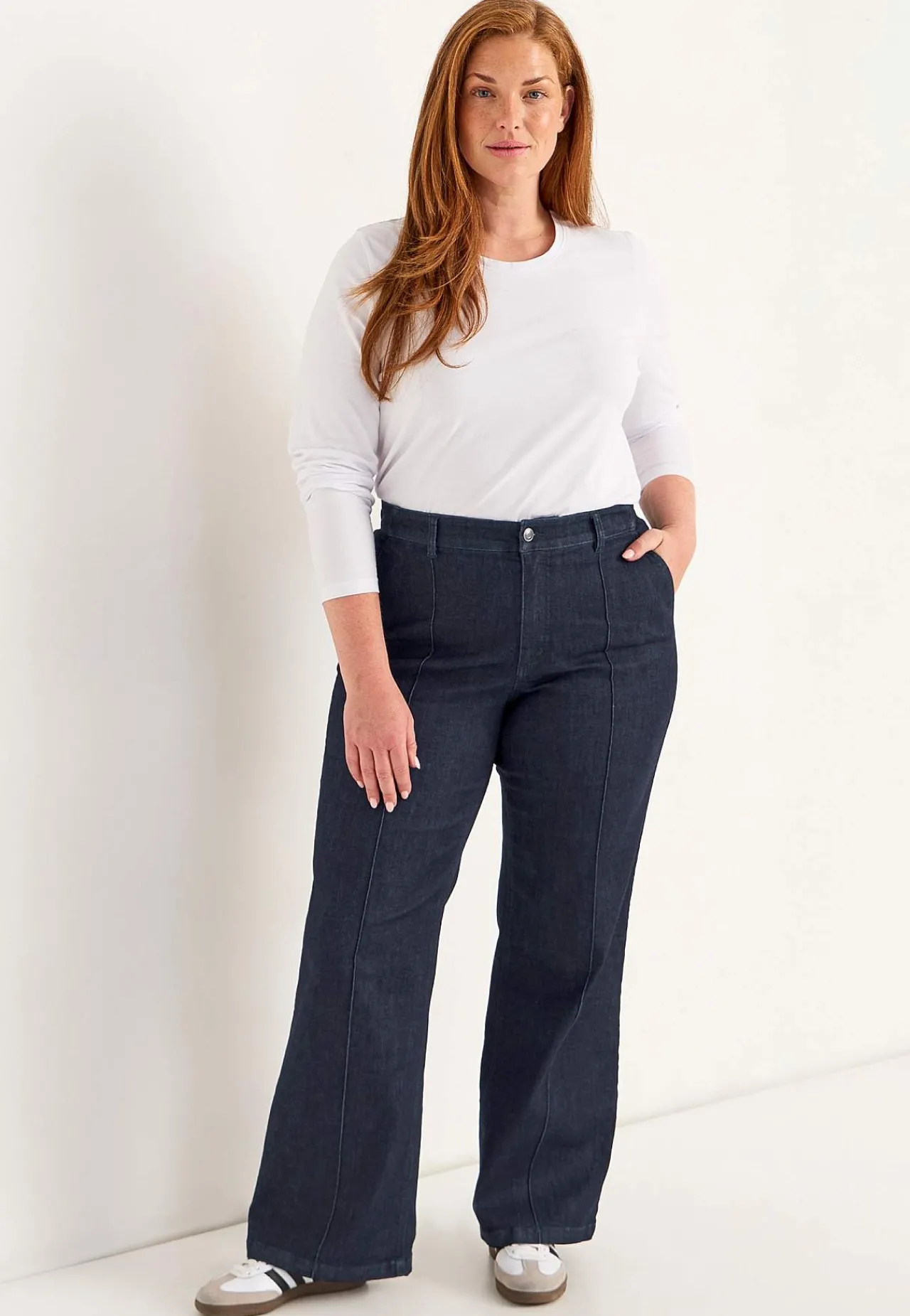 Discount Vida jeans med sydda pressveck Mia Jeans|Jeansplagg