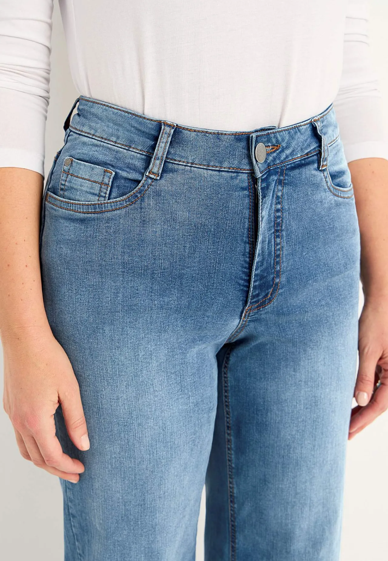 Clearance Vida, långa jeans med hög midja Renata Byxor|Jeans