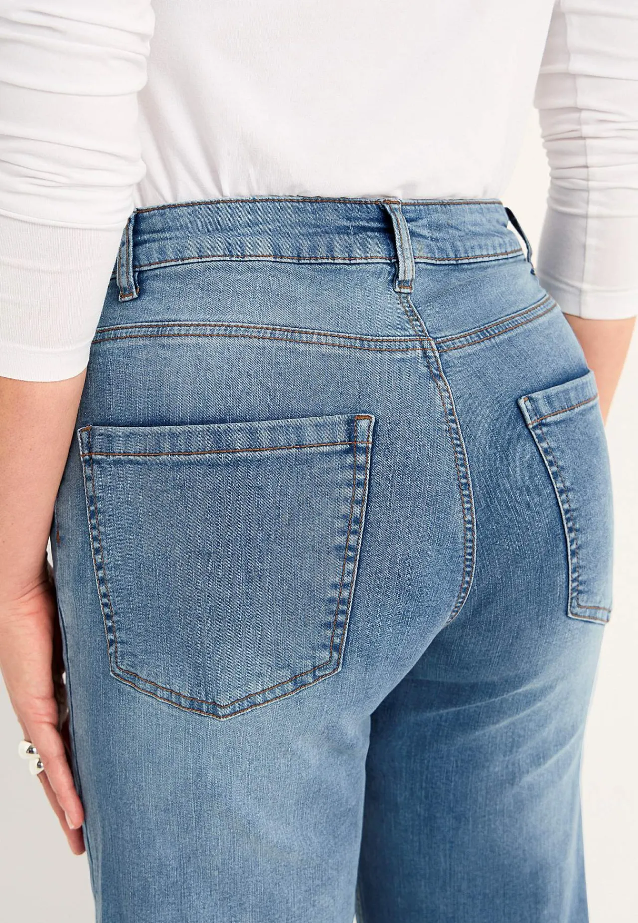 Clearance Vida, långa jeans med hög midja Renata Byxor|Jeans