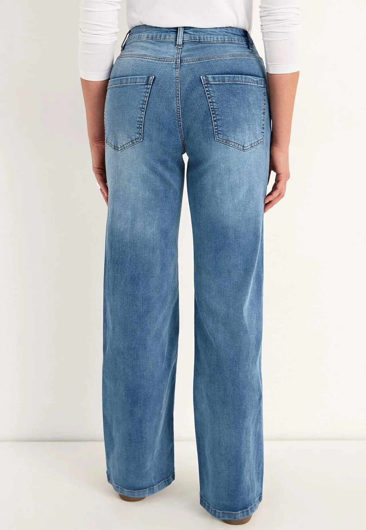 Clearance Vida, långa jeans med hög midja Renata Byxor|Jeans