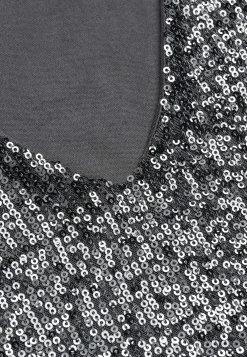 Clearance V-ringad paljettklänning Klänningar & Kjolar|Festkläder