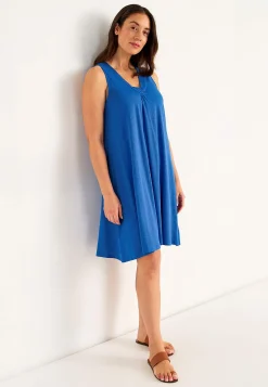 Clearance V-ringad, ärmlös trikåklänning Klänningar & Kjolar|Plus Size