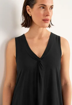 Discount V-ringad, ärmlös trikåklänning Klänningar & Kjolar|Plus Size