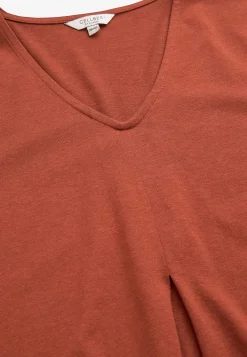 Clearance V-ringad trikåtopp Toppar & T-Shirts|Plus Size