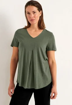 V-ringad trikåtopp Toppar & T-Shirts|Plus Size