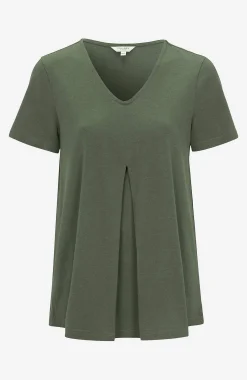 V-ringad trikåtopp Toppar & T-Shirts|Plus Size