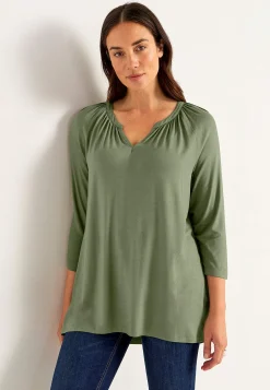 Online V-ringad trikåtunika Tunikor|Plus Size