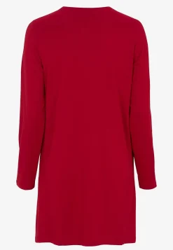 Sale V-ringad trikåtunika med fickor Tunikor|Plus Size