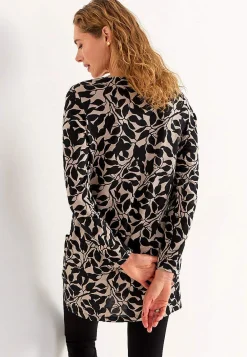 Online V-ringad trikåtunika med fickor Tunikor|Plus Size