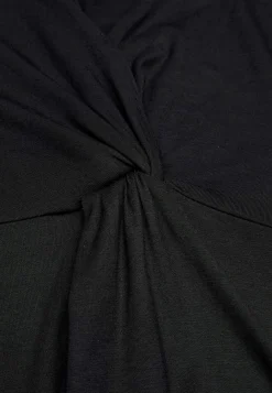 Outlet V-ringad tunika med vriden rynkdetalj Tröjor & Cardigans|Tunikor