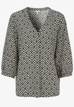 Clearance V-ringad, vävd blus Toppar & T-Shirts|Skjortor & Blusar