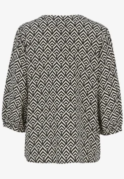 Clearance V-ringad, vävd blus Toppar & T-Shirts|Skjortor & Blusar