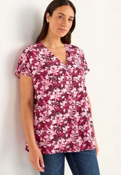 V-ringad, vävd tunika Tunikor|Plus Size