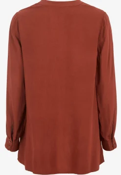 Clearance V-ringad, vävd tunika Tunikor|Plus Size