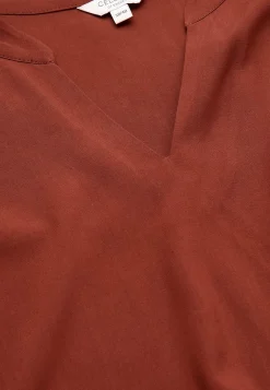 Clearance V-ringad, vävd tunika Tunikor|Plus Size