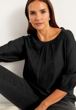 Sale Vävd blus med struktur Skjortor & Blusar|Plus Size