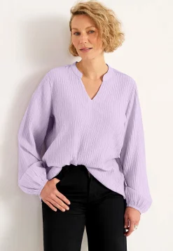 Sale Vävd blus med struktur Skjortor & Blusar|Plus Size