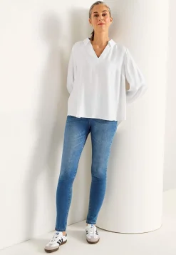 New Vävd blus med vida ärmar Toppar & T-Shirts|Skjortor & Blusar