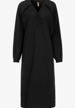 Outlet Vävd klänning i poplin Klänningar & Kjolar