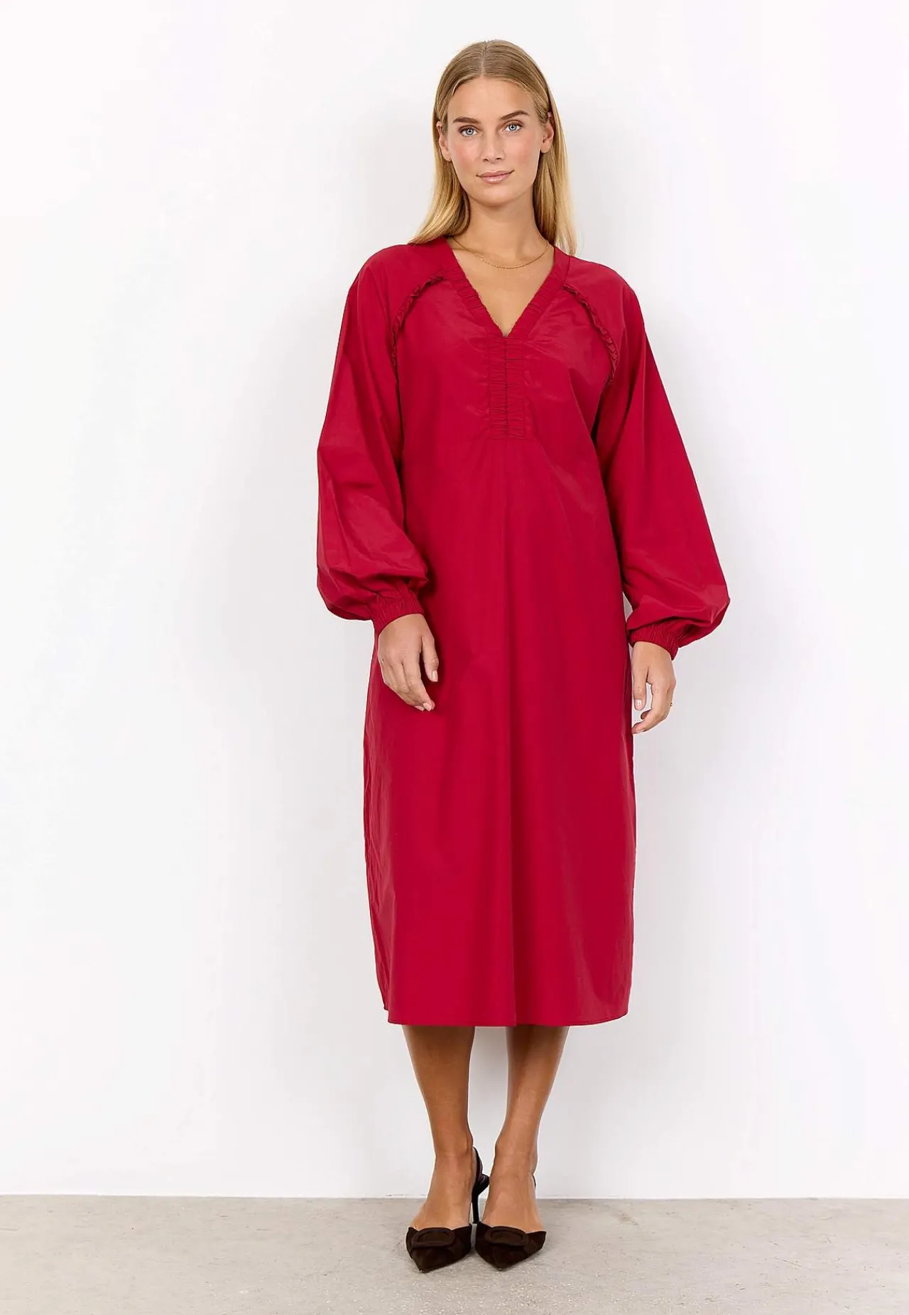 New Vävd klänning i poplin Klänningar & Kjolar