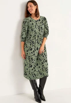 Online Vävd klänning med struktur Klänningar & Kjolar|Plus Size
