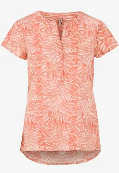Outlet Vävd, mönstrad bomullsblus Toppar & T-Shirts|Skjortor & Blusar