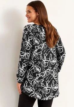 Clearance Vävd, mönstrad tunika Tunikor|Plus Size