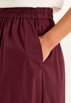 Outlet Vävd poplinkjol med fickor Klänningar & Kjolar|Plus Size