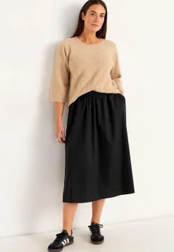 Vävd poplinkjol med fickor Klänningar & Kjolar|Plus Size
