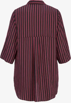 Vävd, randig skjorta Skjortor & Blusar|Plus Size