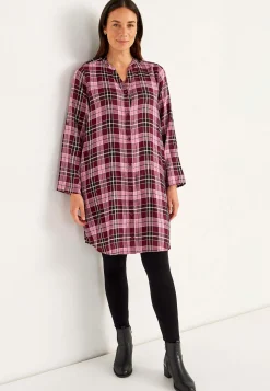 Online Vävd skjortklänning med fickor Klänningar & Kjolar|Plus Size