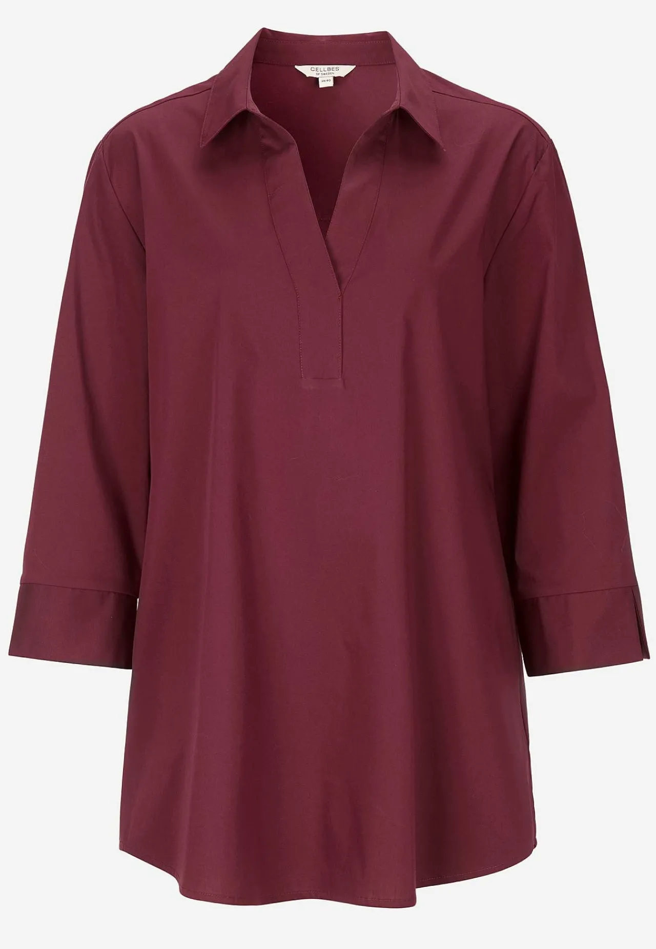 New Vävd tunika i poplin Skjortor & Blusar|Tunikor