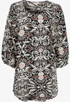 Hot Vävd tunika med 3/4-ärmar Tunikor|Plus Size