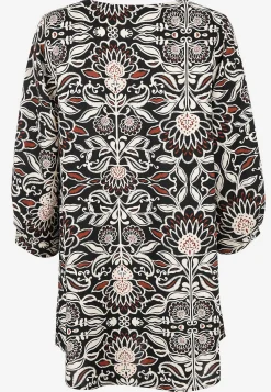 Hot Vävd tunika med 3/4-ärmar Tunikor|Plus Size