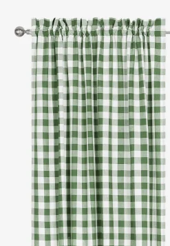 Sale Vävda, rutiga gardinlängder 2-pack Gardiner|Kökstextilier
